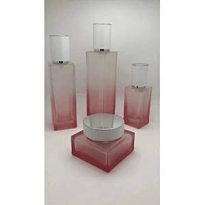 2021 hot selling fashion 50g 40ml 100ml 120ml Stamping Cosmetic Bottle Packaging Lotion Glass Jar