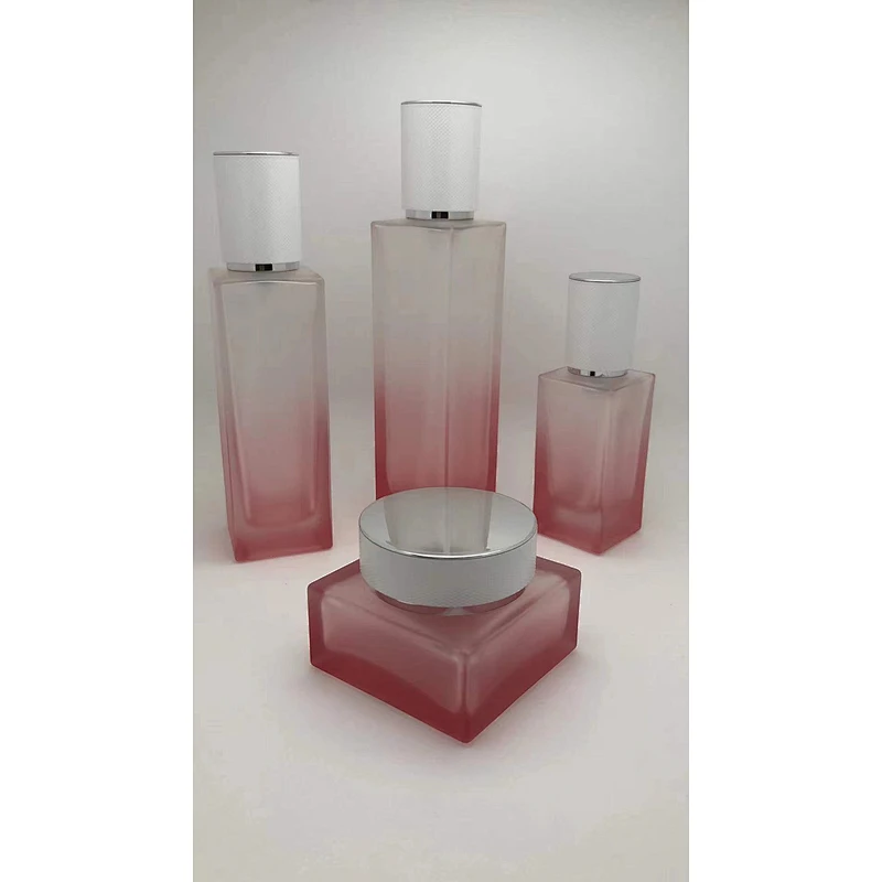2021 hot selling fashion 50g 40ml 100ml 120ml Stamping Cosmetic Bottle Packaging Lotion Glass Jar
