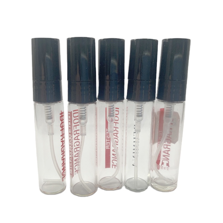 Screw Neck 5ml glass pen spray bottle Sample Test Tube Thin Glass Vials