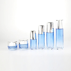 2021 hot selling fashion 50g 40ml 100ml 120ml Stamping Cosmetic Bottle Packaging Lotion Glass Jar