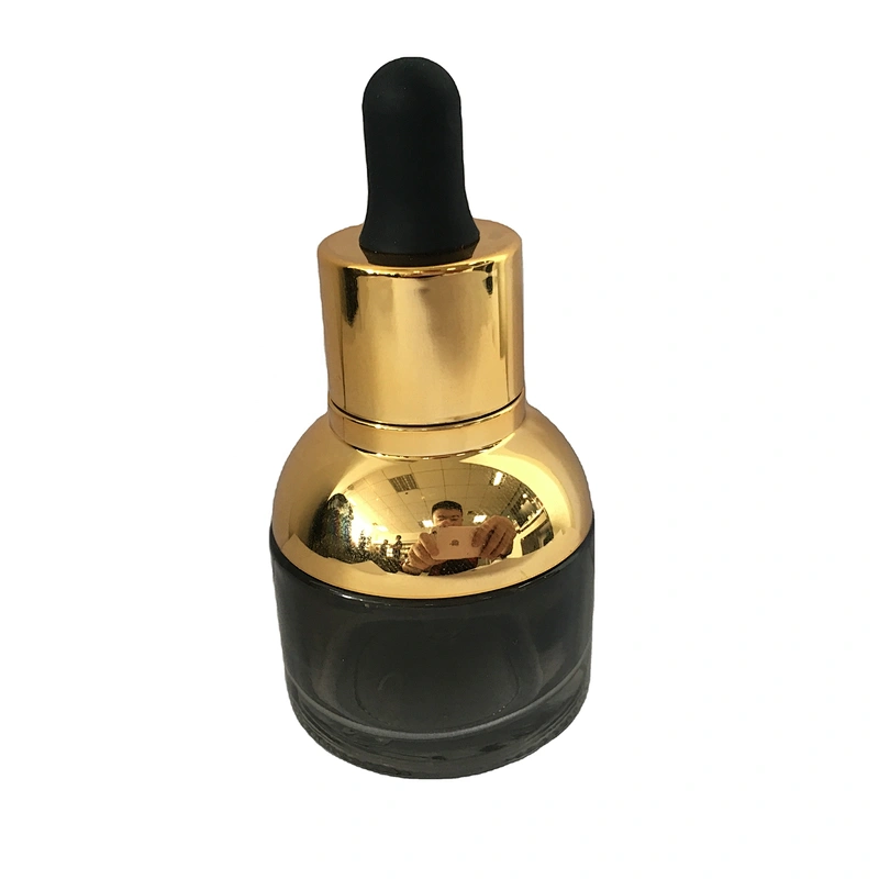Customized Empty Frosted/Painted Glass Dropper Bottles 30ml, Fancy Dropper Bottles packaging for oil/serum