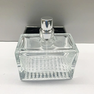 Custom Fashion Design 50ml Transparent Polished Empty Perfume Glass Bottle