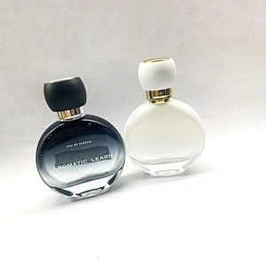 Wholesale exquisite high quality 50ml round glass empty perfume bottle
