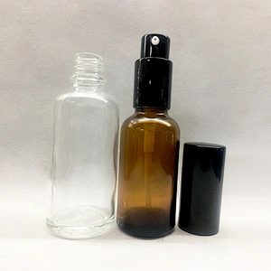 China factory supply Cosmetic packing Glass pump lotion bottle for skin care