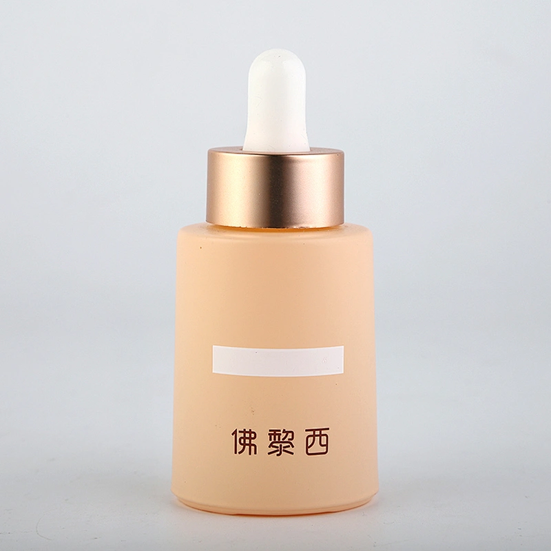 New design empty 30ml orange color essential oil glass dropper bottle