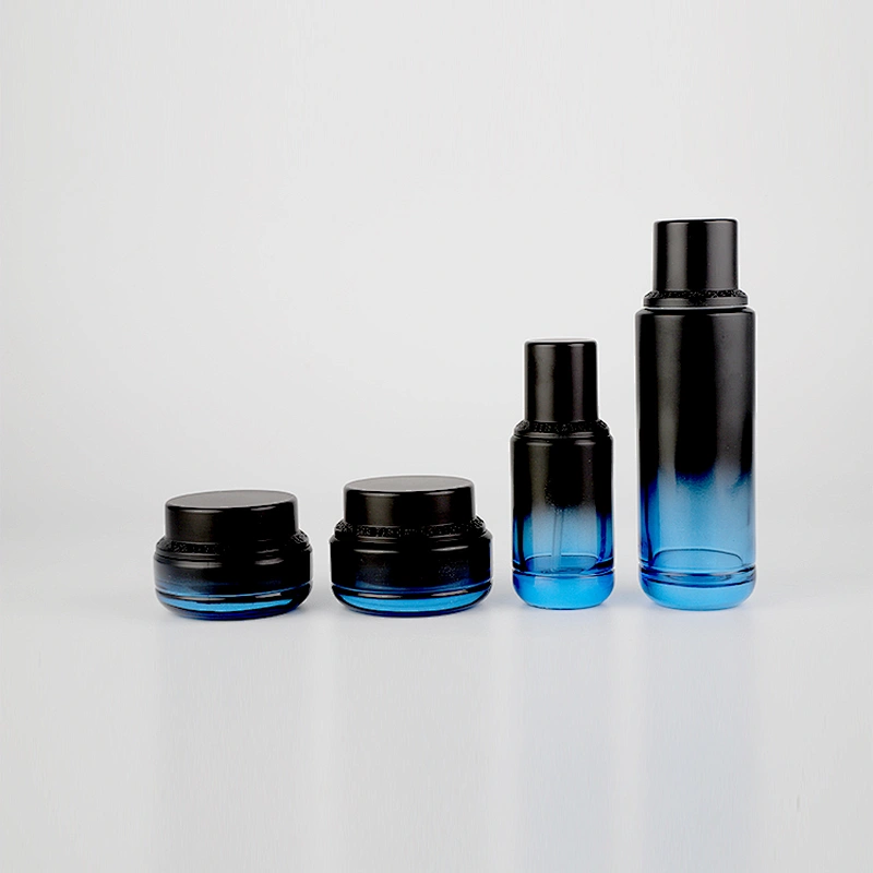 2021 hot selling fashion 50g 40ml 100ml 120ml Stamping Cosmetic Bottle Packaging Lotion Glass Jar