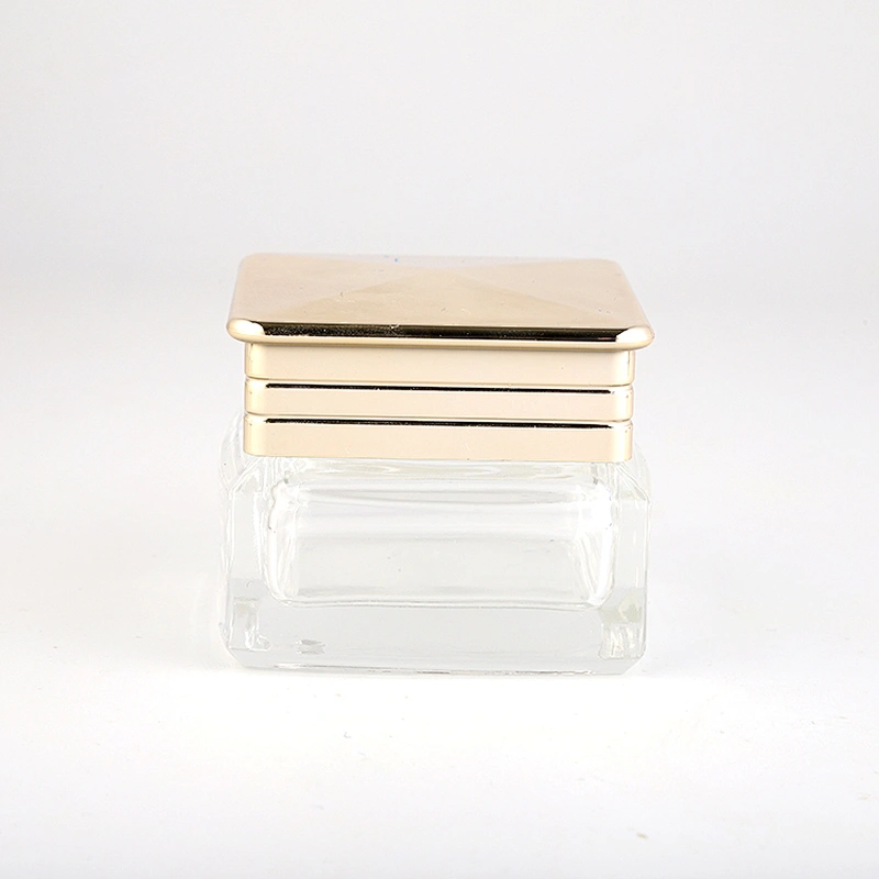 Factory price 30g 50g empty transparent jar with pink lid for lady beauty new design cosmetic container