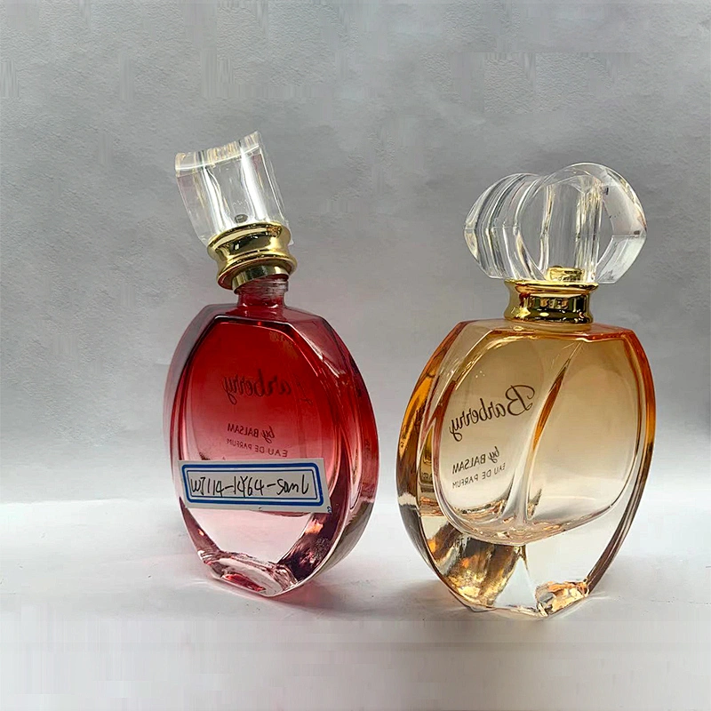 Wholesale custom perfume bottle 50ml glass refillable glass perfume bottle
