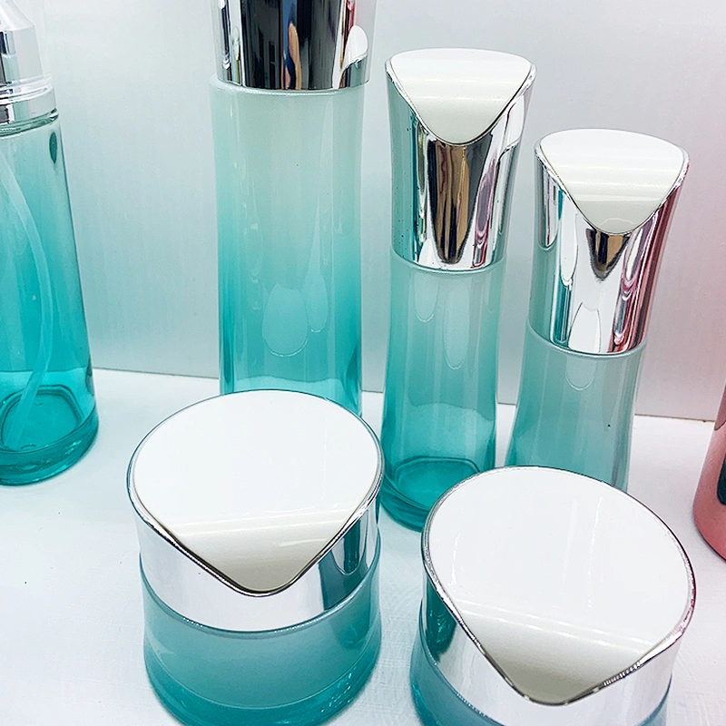 wholesale  cosmetic glass bottle sets 30g 50g 30ml 50ml 100ml 120ml cream lotion bottle