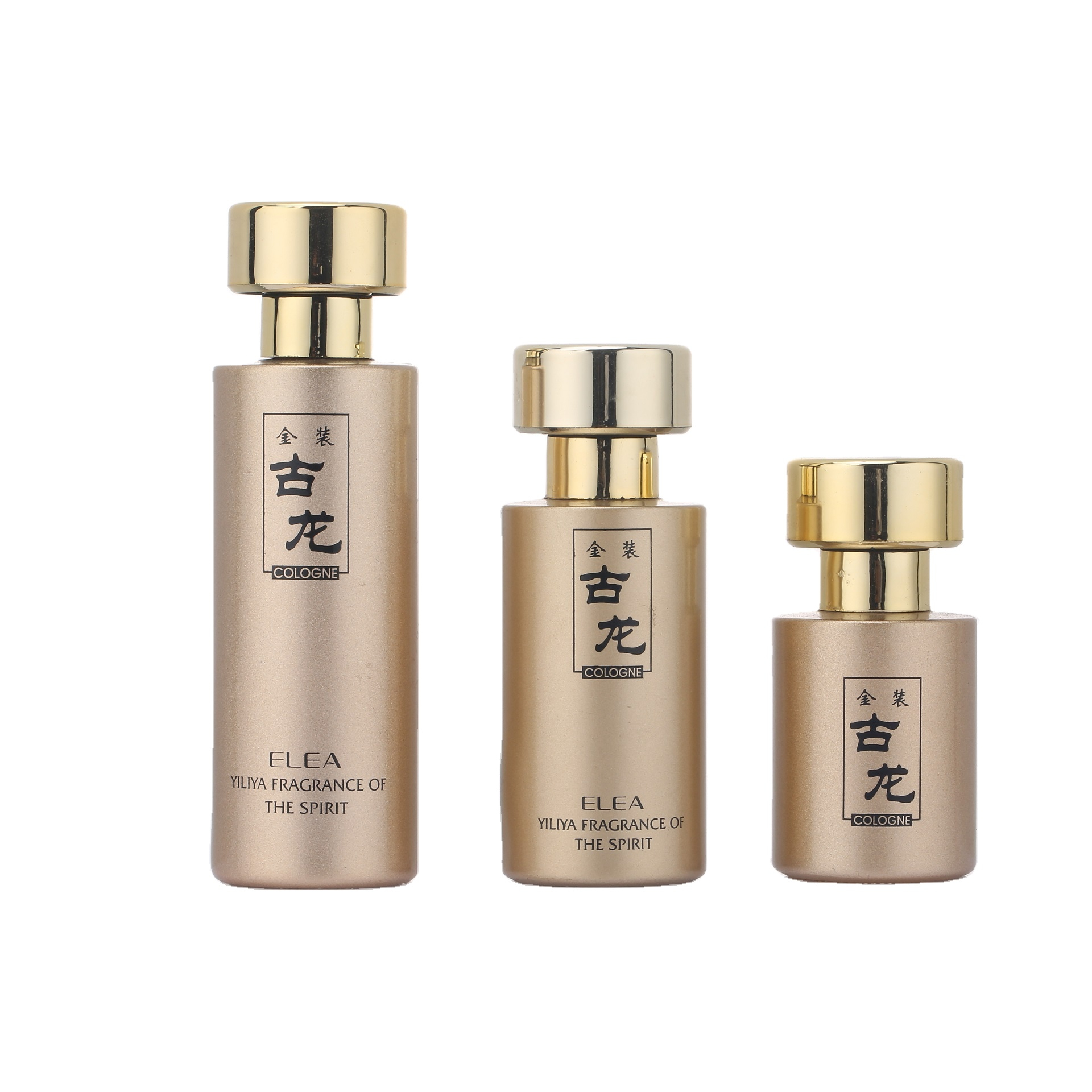 30ml 50ml 100ml Luxury Glass Perfume Bottles Atomizer alluminum gold sprayer cap crimp