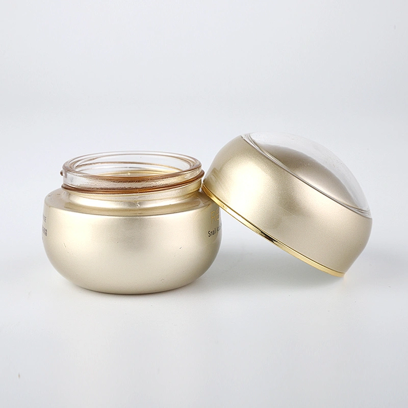 YC046 30G,50G,40ML100ML,120ML Lotion Cream Bottle Set Glass Material Skin Care Cream Skincare Packaging,cream Packaging Round