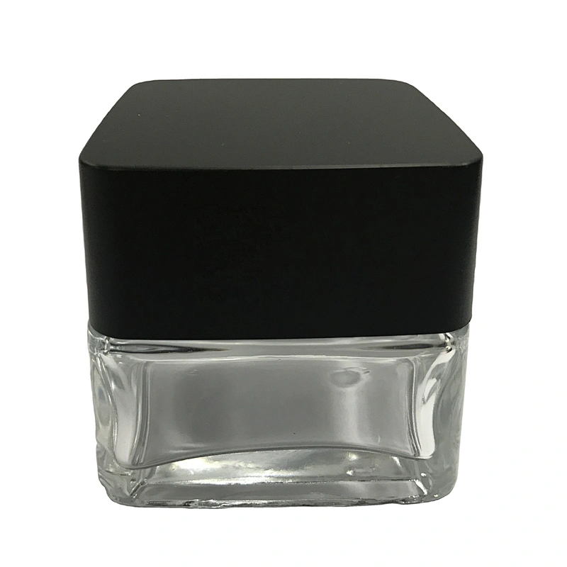 Glass Skincare Glass Cosmetic Packaging / Cosmetic Jars Packaging for Personal Care/50g jar