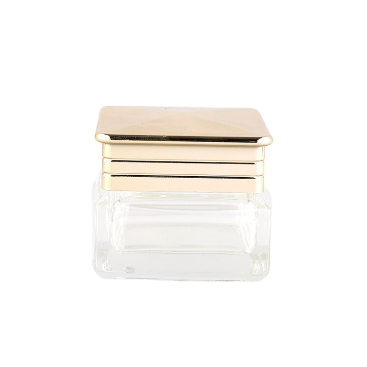 Factory price 30g 50g empty transparent jar with pink lid for lady beauty new design cosmetic container
