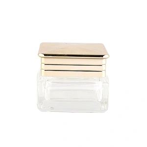 Factory price 30g 50g empty transparent jar with pink lid for lady beauty new design cosmetic container