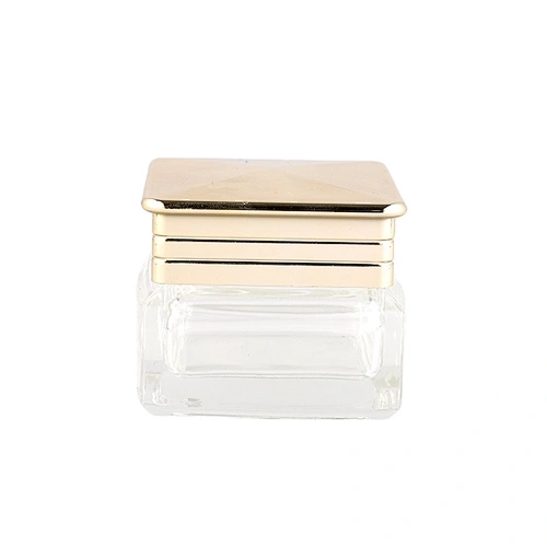 Factory price 30g 50g empty transparent jar with pink lid for lady beauty new design cosmetic container
