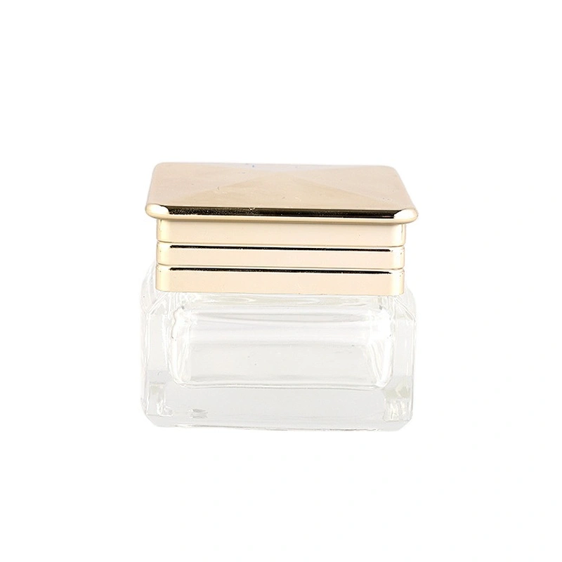 Factory price 30g 50g empty transparent jar with pink lid for lady beauty new design cosmetic container