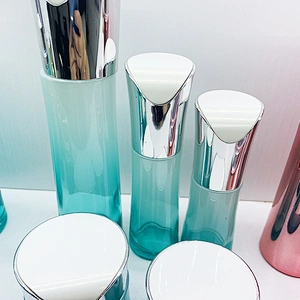 wholesale  cosmetic glass bottle sets 30g 50g 30ml 50ml 100ml 120ml cream lotion bottle