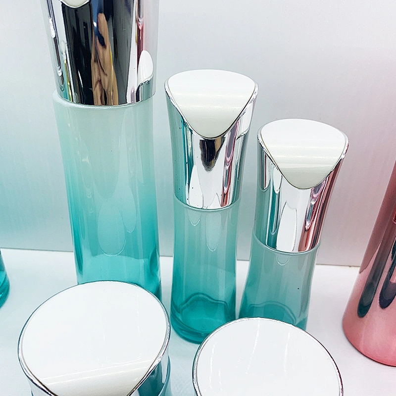 wholesale  cosmetic glass bottle sets 30g 50g 30ml 50ml 100ml 120ml cream lotion bottle