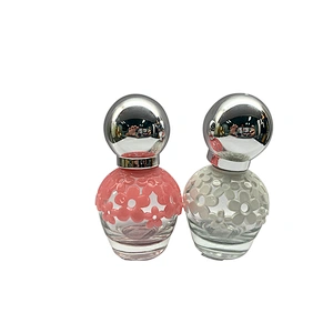 Wholesale custom round transparent empty 30ML portable glass spray perfume bottle