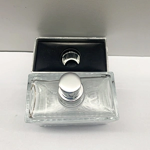 Custom Fashion Design 50ml Transparent Polished Empty Perfume Glass Bottle