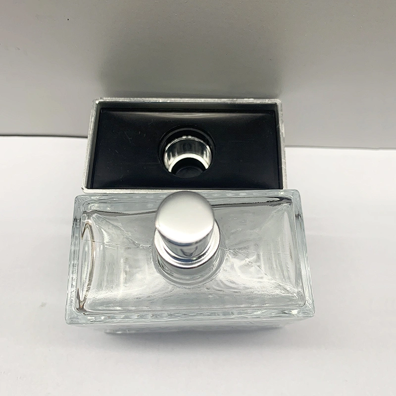Custom Fashion Design 50ml Transparent Polished Empty Perfume Glass Bottle
