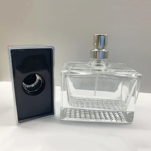 Custom Fashion Design 50ml Transparent Polished Empty Perfume Glass Bottle