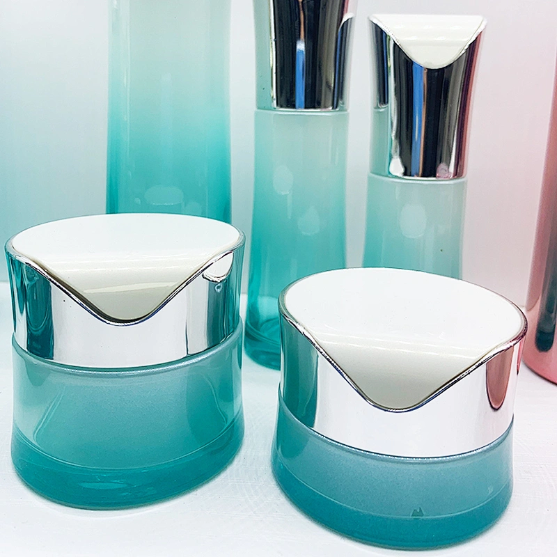 wholesale  cosmetic glass bottle sets 30g 50g 30ml 50ml 100ml 120ml cream lotion bottle