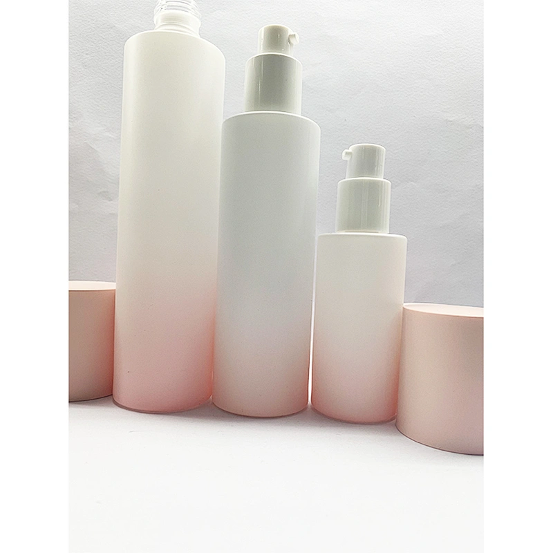 Luxury Packaging Skincare Bottle 130Ml 120Ml 100Ml 40Ml Glass Lotion Bottle With Pump