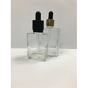 30 50 100ml empty essential oil/serum glass packaging cosmetic dropper bottle with dropper cap, customized color and printing