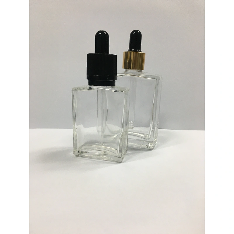 30 50 100ml empty essential oil/serum glass packaging cosmetic dropper bottle with dropper cap, customized color and printing