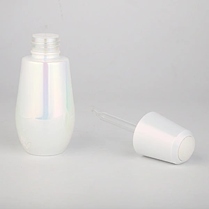 Skin Care Massage Oil 50ml White Glass Dropper Bottle with Dropper Top