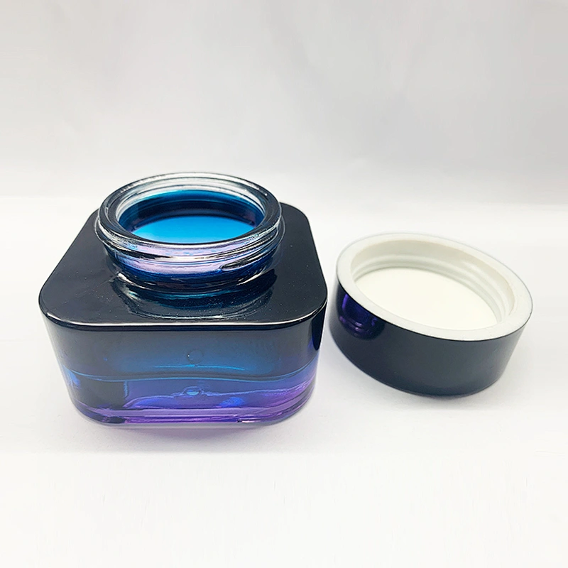 Hot Sale 50g Skin Care Cream Cosmetic Jar Luxury Glass Cream Jars from china Suppliers