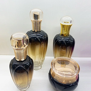 Skin Care Cosmetics Packaging glass Body Cream Lotion Bottles and Jars