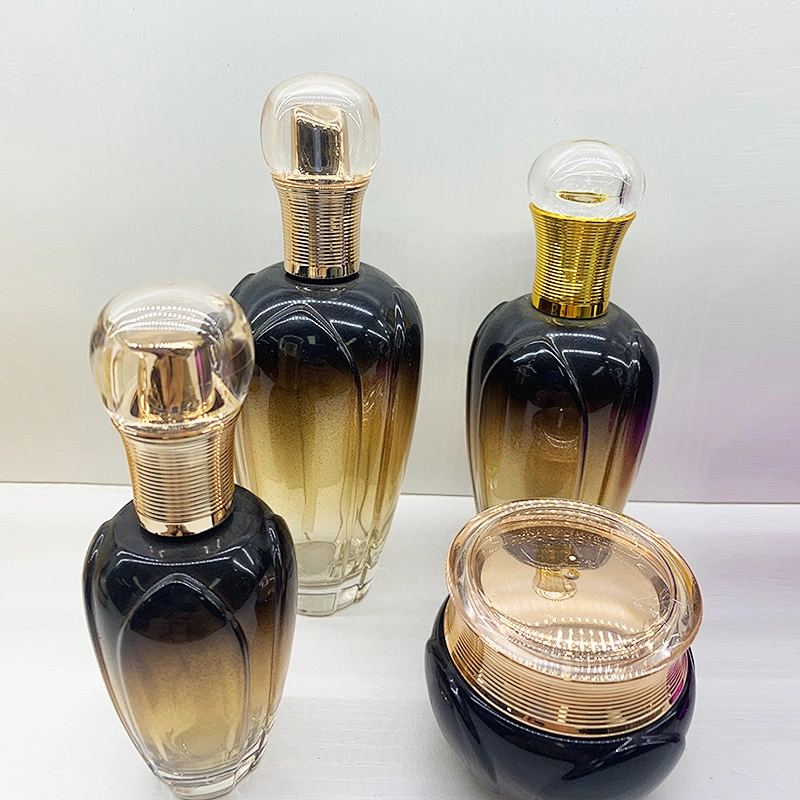 Skin Care Cosmetics Packaging glass Body Cream Lotion Bottles and Jars