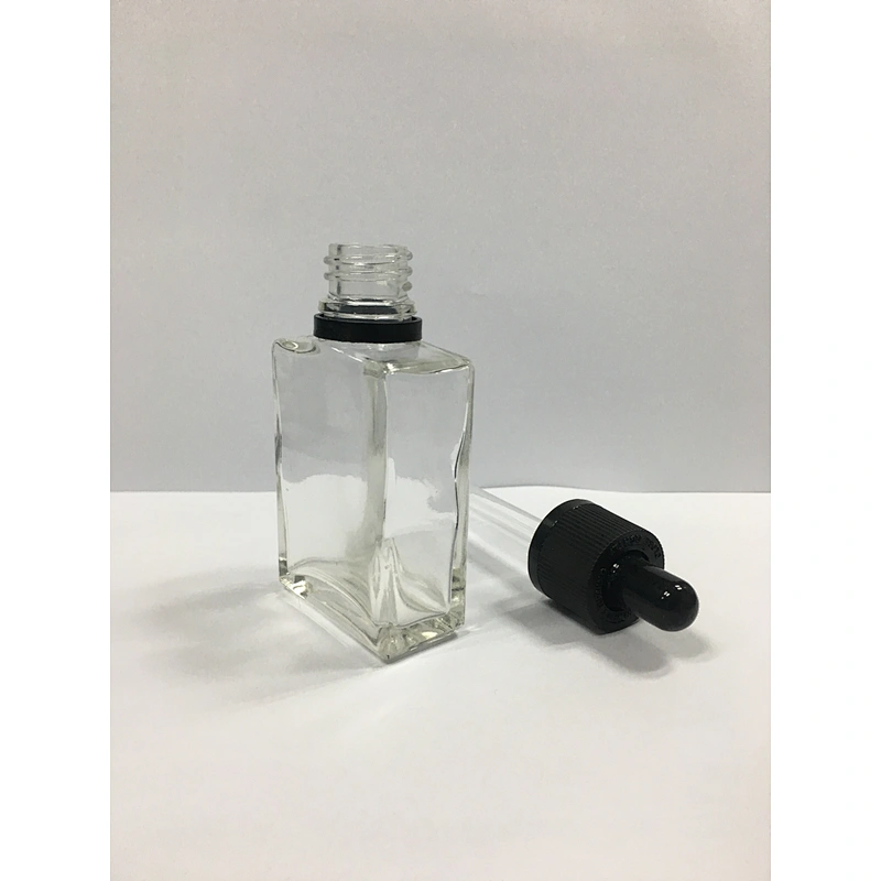 30 50 100ml empty essential oil/serum glass packaging cosmetic dropper bottle with dropper cap, customized color and printing