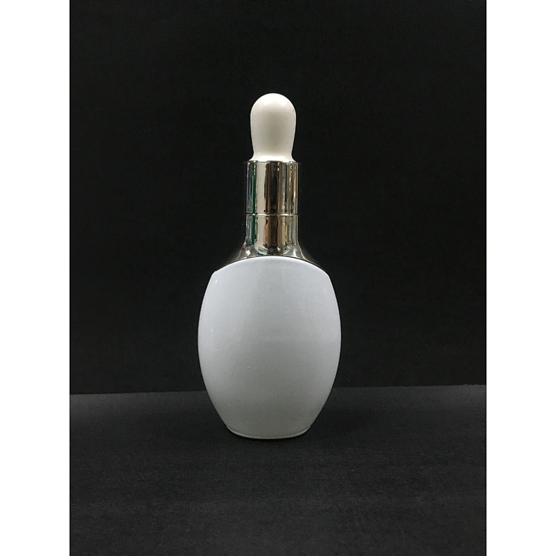 Customized packaging Empty Frosted/Painted Glass Dropper Bottles 15ml,40ml,130ml  for oil/serum