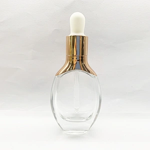 Unique Shaped  Fancy Custom Empty Mini 100ml   Glass  Bottles Transparent Customize OEM