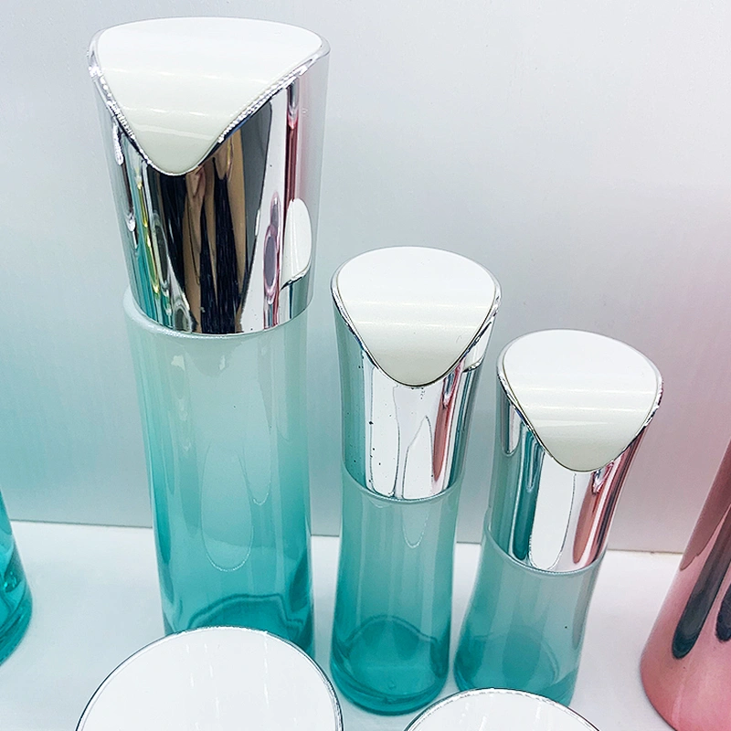 wholesale  cosmetic glass bottle sets 30g 50g 30ml 50ml 100ml 120ml cream lotion bottle