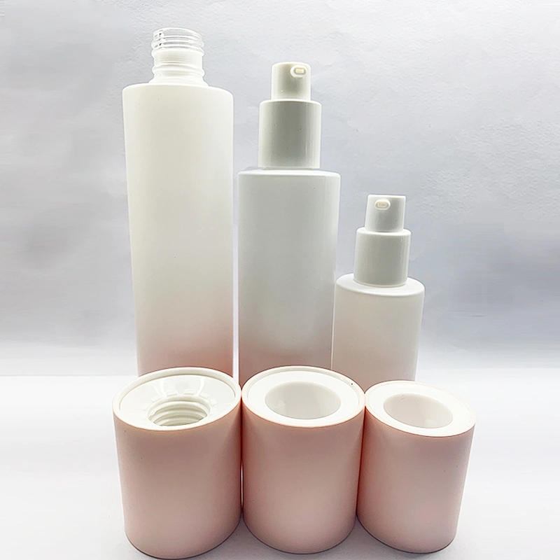 Luxury Packaging Skincare Bottle 130Ml 120Ml 100Ml 40Ml Glass Lotion Bottle With Pump