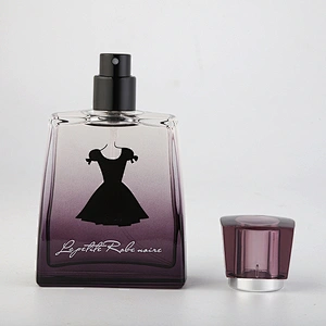 Luxury recyclable 30ml glass perfume bottle with pump spray cap