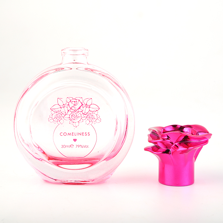 Spray Bottle Pink Stock Empty Perfume Refillable Glass Glass Material Skin Care Cream Skincare Packaging,cream Packaging Round