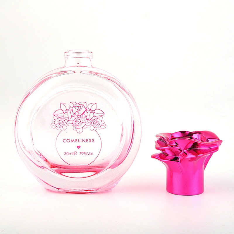 Spray Bottle Pink Stock Empty Perfume Refillable Glass Glass Material Skin Care Cream Skincare Packaging,cream Packaging Round