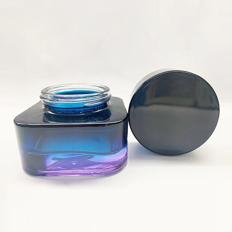 Hot Sale 50g Skin Care Cream Cosmetic Jar Luxury Glass Cream Jars from china Suppliers