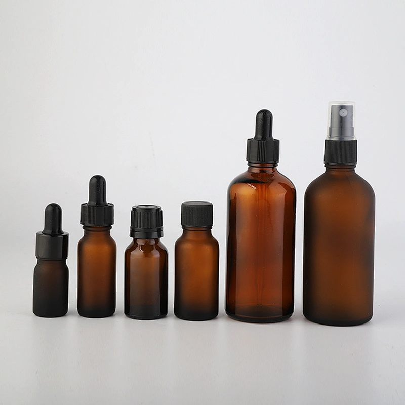 Hot sale packaging Essential oil 30ml clear amber glass dropper bottle