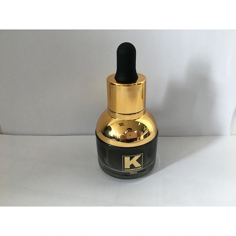 Customized Empty Frosted/Painted Glass Dropper Bottles 30ml, Fancy Dropper Bottles packaging for oil/serum