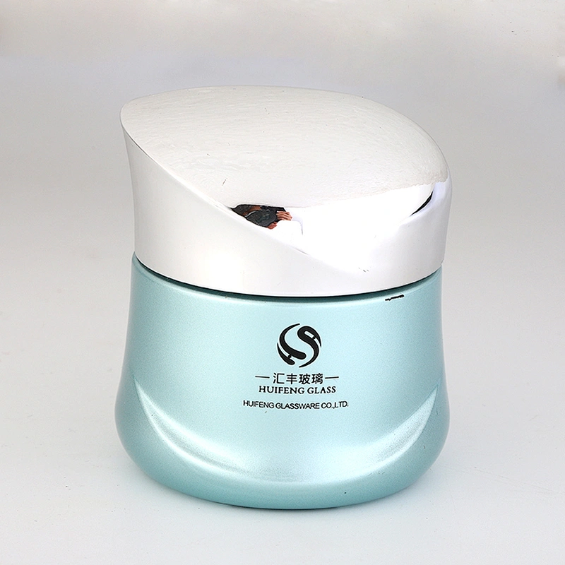 Glass Cosmetic Jar Cosmetic Container New Design Empty Luxury Skin Care 50g Glass Material Skincare Packaging,cream Packaging