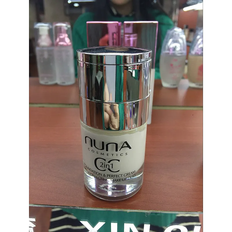30ml Glass foundation bottle  with matte black pump and cap mirror, Customized color logo are welcome