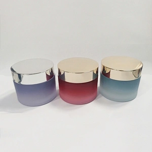 low price 30g 50g cream glass jar for glass cosmetic jar with lid