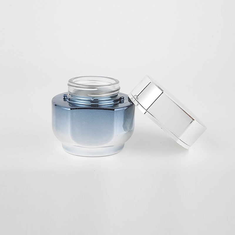 Customized YC069-50G,40ML,130ML glass round cream bottle lotion bottle set