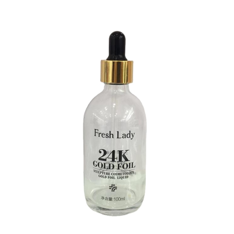 Customized  Glass Cylinder Dropper Bottles 100ml, Fancy Dropper Bottles packaging for oil/serum, OEM order